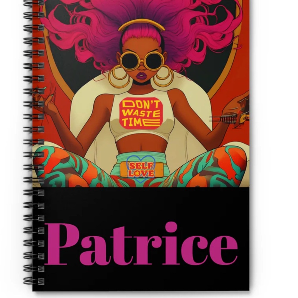 Don’t Waste Time Vibrant Spiral Notebook with Bold Design